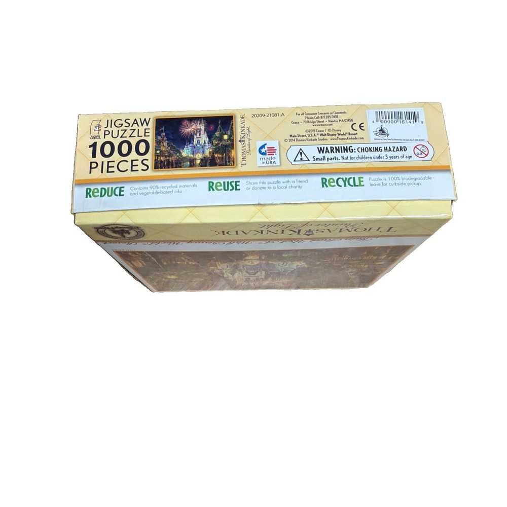 1000Pc 2021 Thomas Kinkade Parks Puzzle Main Street USA Walt Disney World Resort - Picture 3 of 4